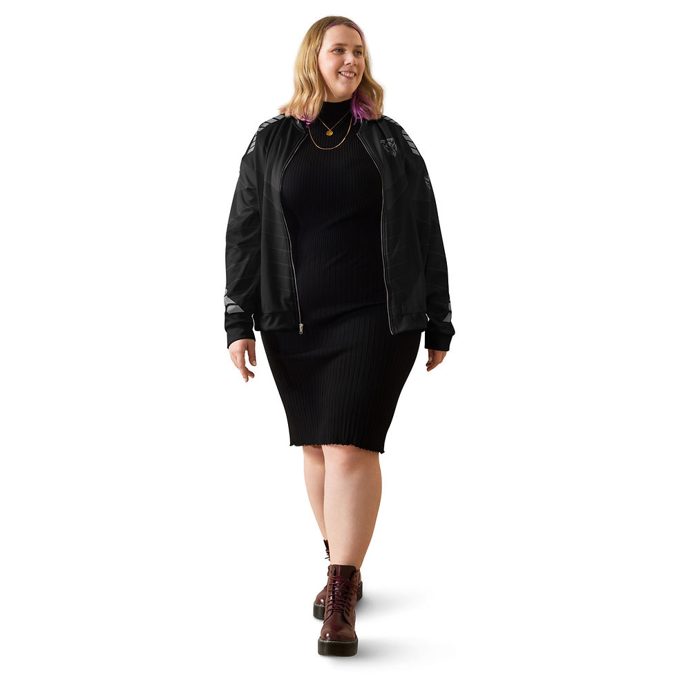 Thumbnail: Superhuman Essentials Bomber Jacket Liner Zip Sweater (Unisex; Captain 2; Black)