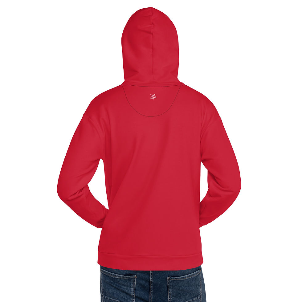Thumbnail: Classic Essentials Pullover Hoodie (Unisex; Red; Black Stitch)