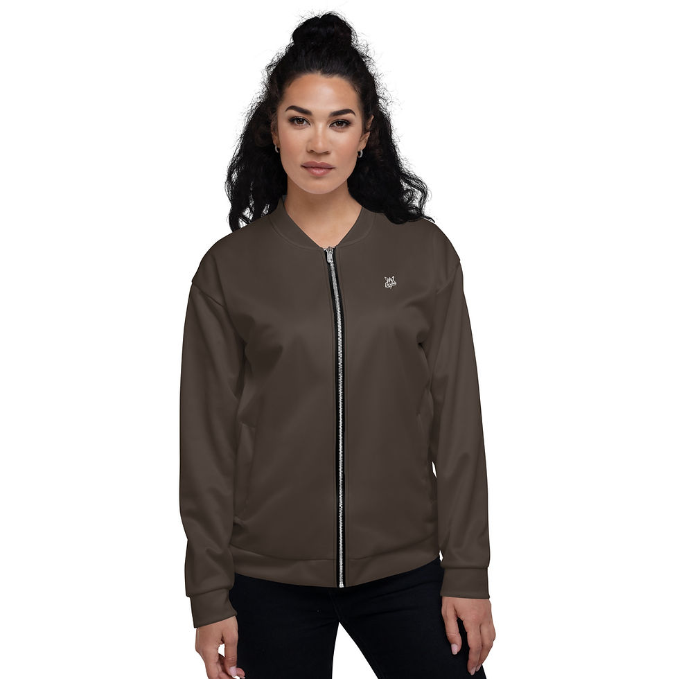 Thumbnail: Classic Essentials Bomber Jacket Liner Zip Sweater (Unisex; Chocolate)