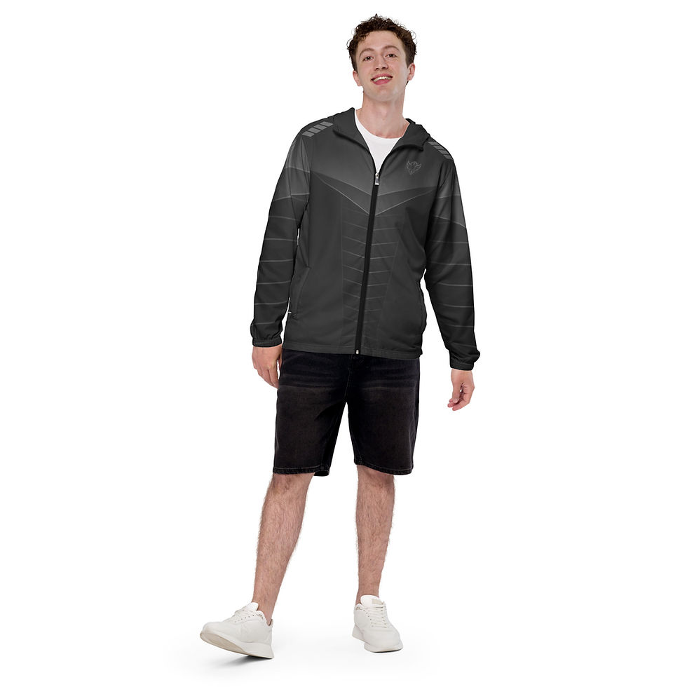 Thumbnail: Superhuman Essentials Men’s Windbreaker Jacket (Captain; Gray)