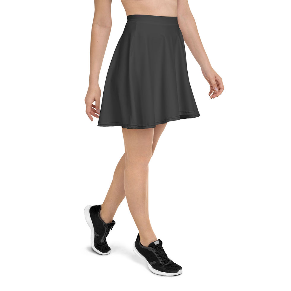 Thumbnail: Classic Essentials Women's A-Line Skater Sun Skirt (Gunmetal)