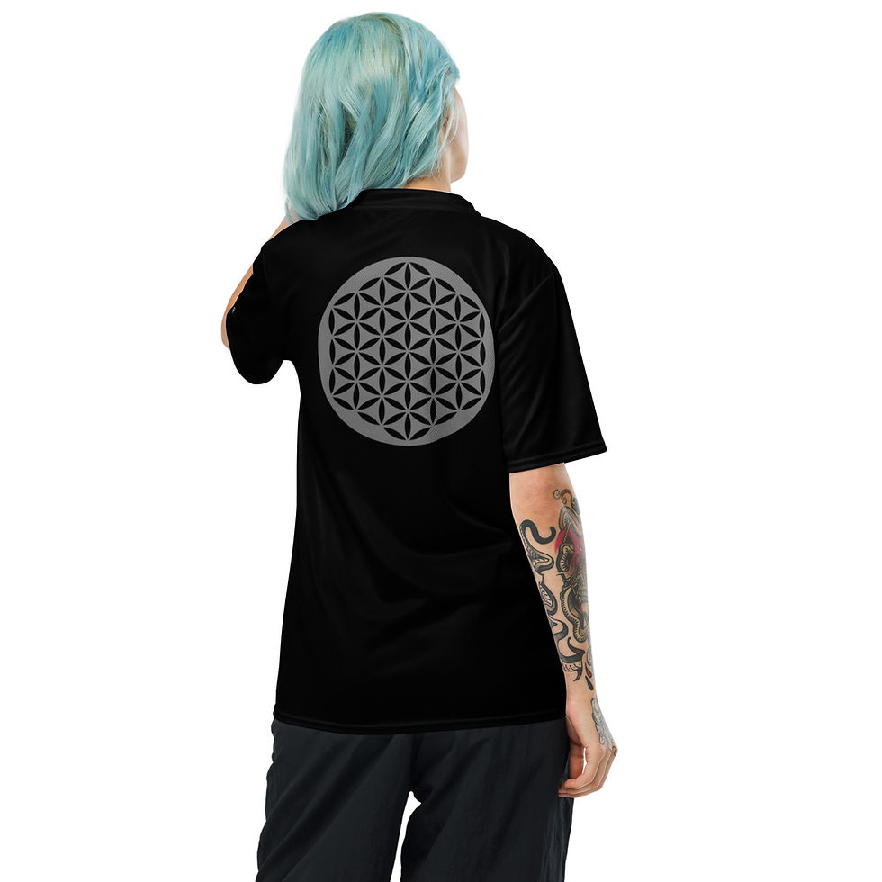 Thumbnail: Superhuman Essentials Sports Jersey (Unisex; Tree Of Life; Black)