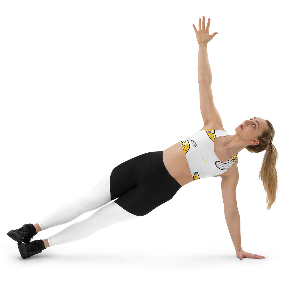 Thumbnail: Rockstar Essentials Women’s Longline Sports Bra/Top (Go Bananas; White)