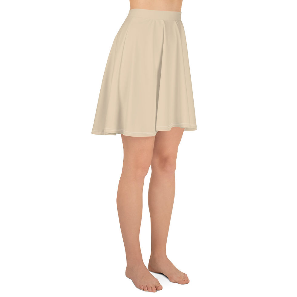 Thumbnail: Classic Essentials Women's A-Line Skater Sun Skirt (Champagne)
