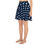 Thumbnail: Classic Essentials Women's A-Line Skater Sun Skirt (Polka Dot; White/Navy)