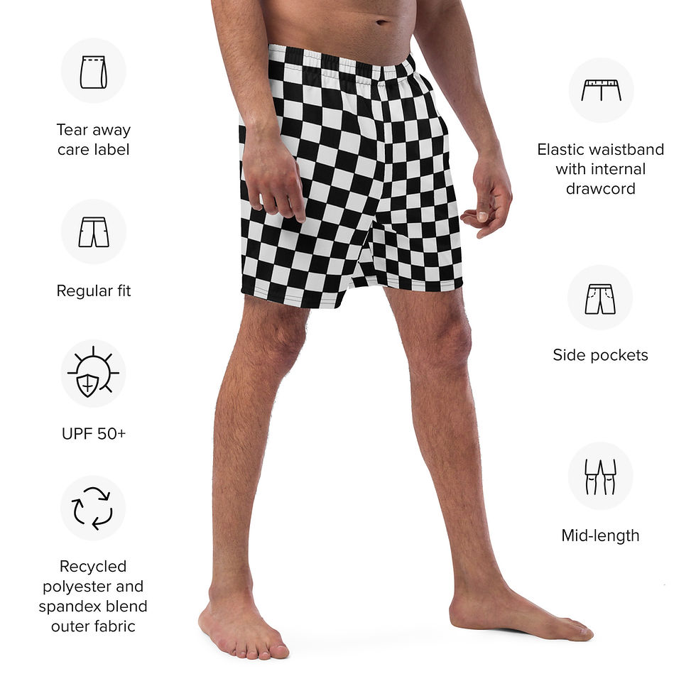Thumbnail: Rockstar Essentials Men's Swim Trunks (Punk; SHARP) 