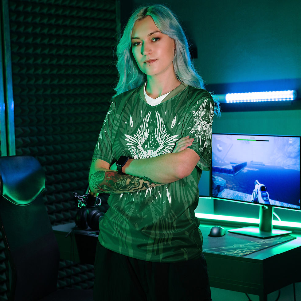 Thumbnail: Superhuman Essentials Sports Jersey (Unisex; Be Not Afraid; Emerald)