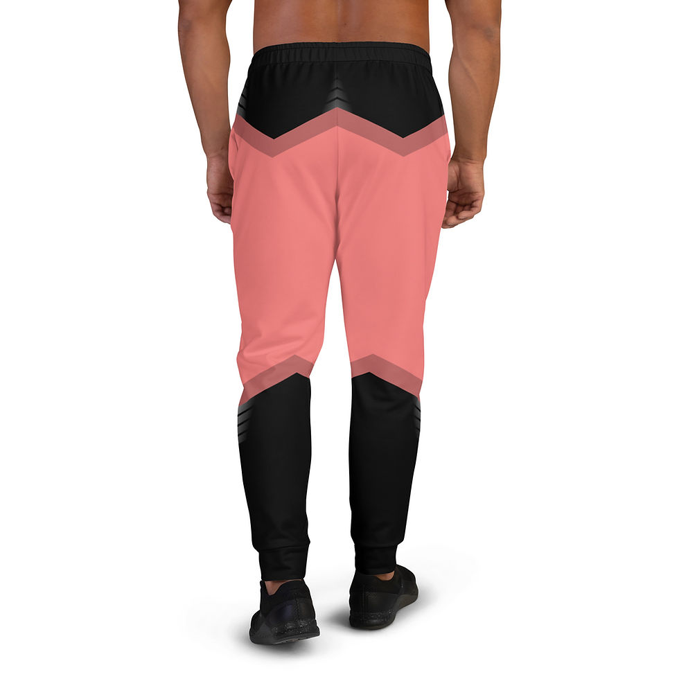Thumbnail: Superhuman Essentials Men's Joggers (Paladin; Salmon/Black)