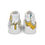 Thumbnail: Rockstar Essentials Women’s High-Top Canvas Sneakers (Go Bananas; White)