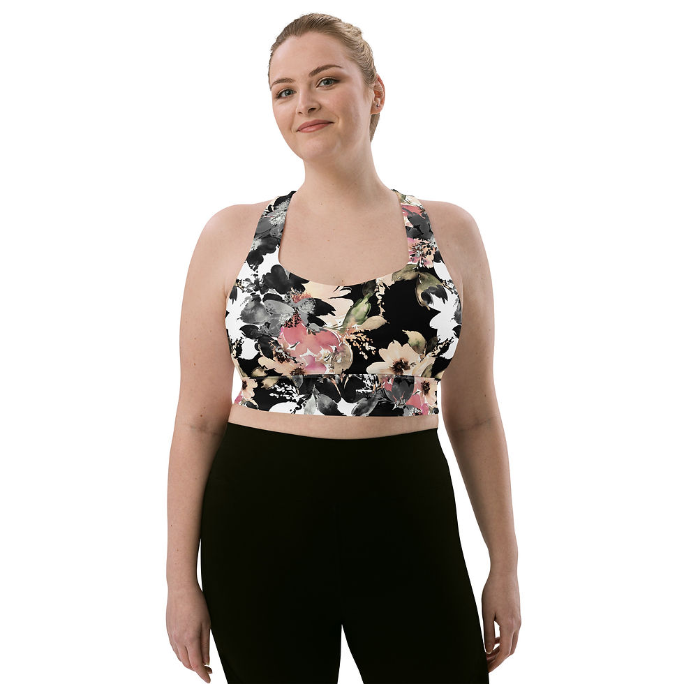 Thumbnail: Classic Essentials Women’s Longline Sports Bra/Top (Spring; Lizz)