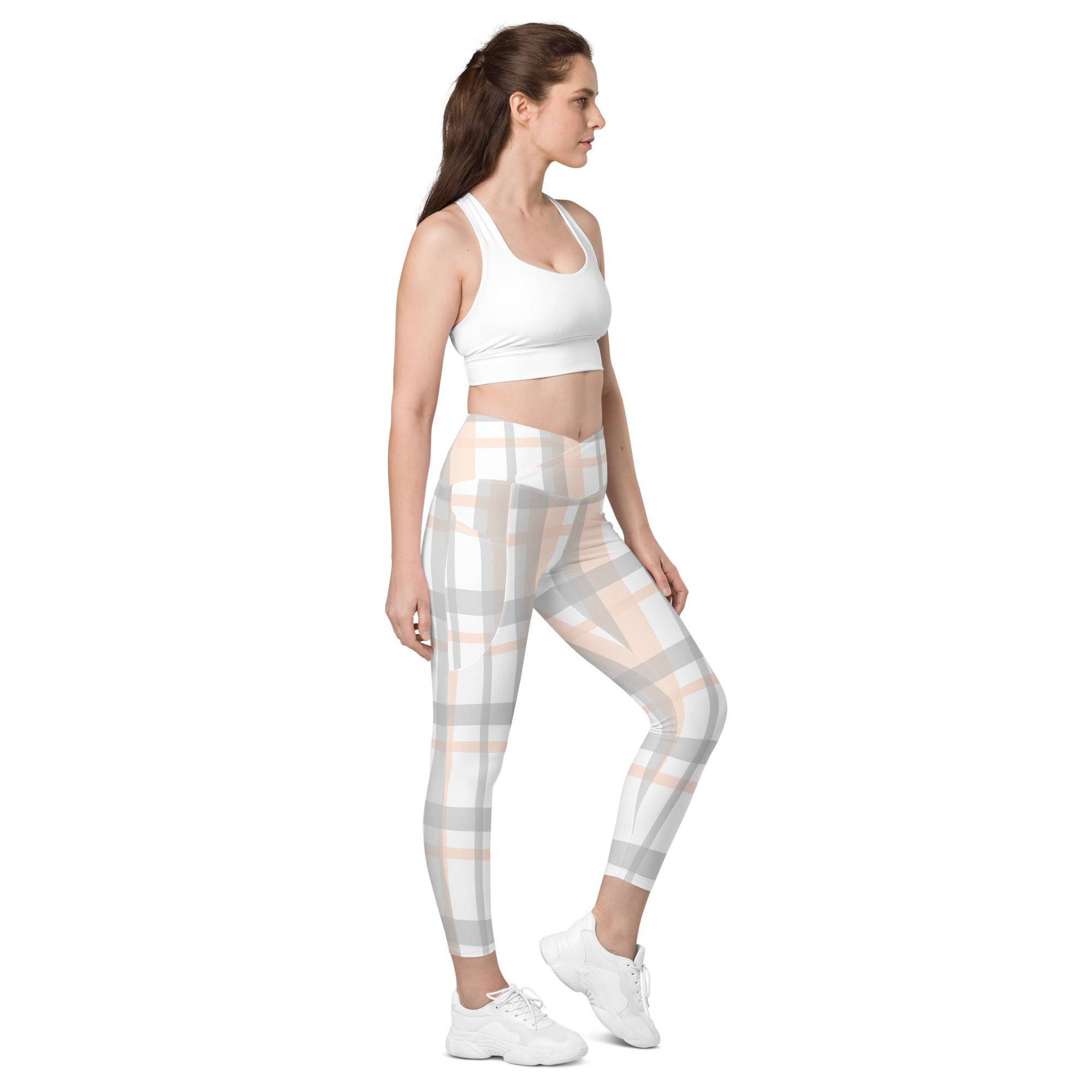 Classic Essentials Women’s Crossover Leggings w/ Pockets (Spring; Leslie)