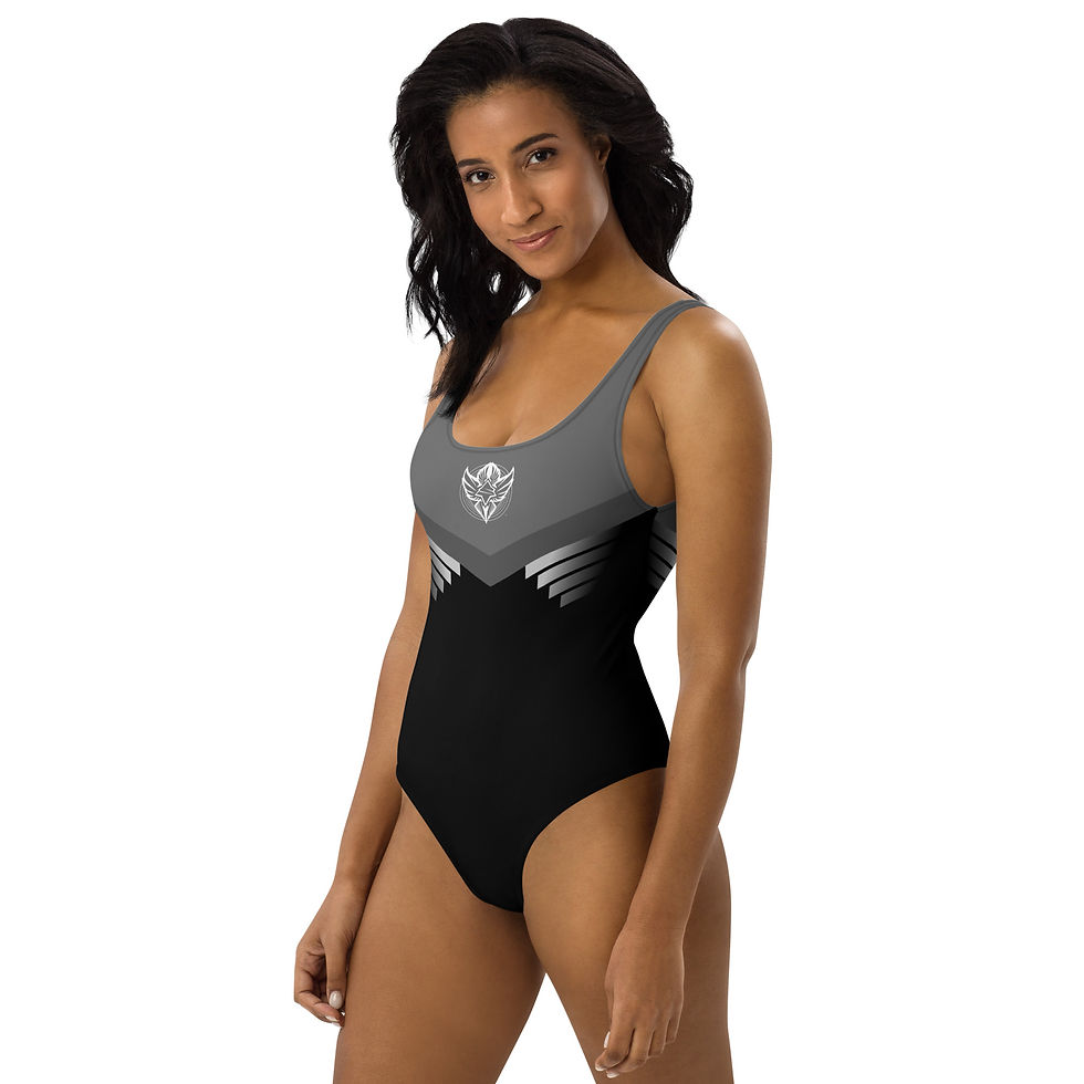 Thumbnail: Superhuman Essentials Women's One-Piece Swimsuit (Paladin; Gray/Black)