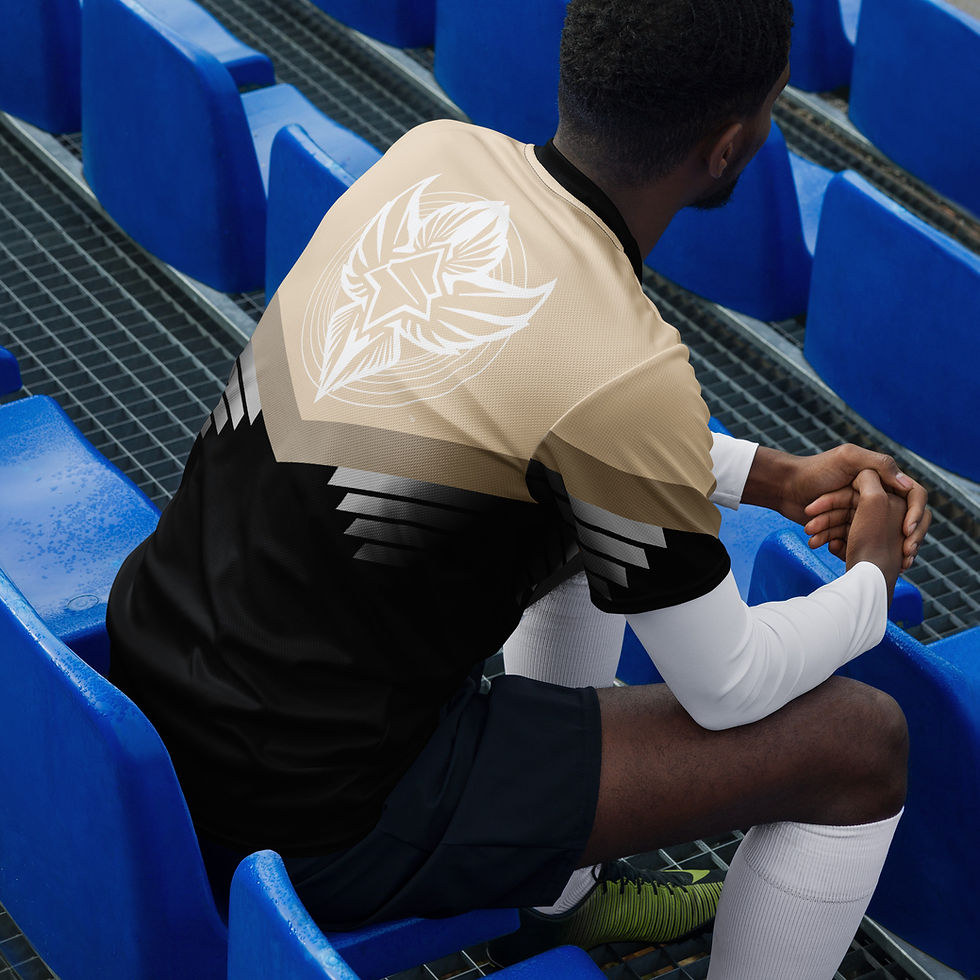 Thumbnail: Superhuman Essentials Sports Jersey (Unisex; Paladin; Champagne/Black)