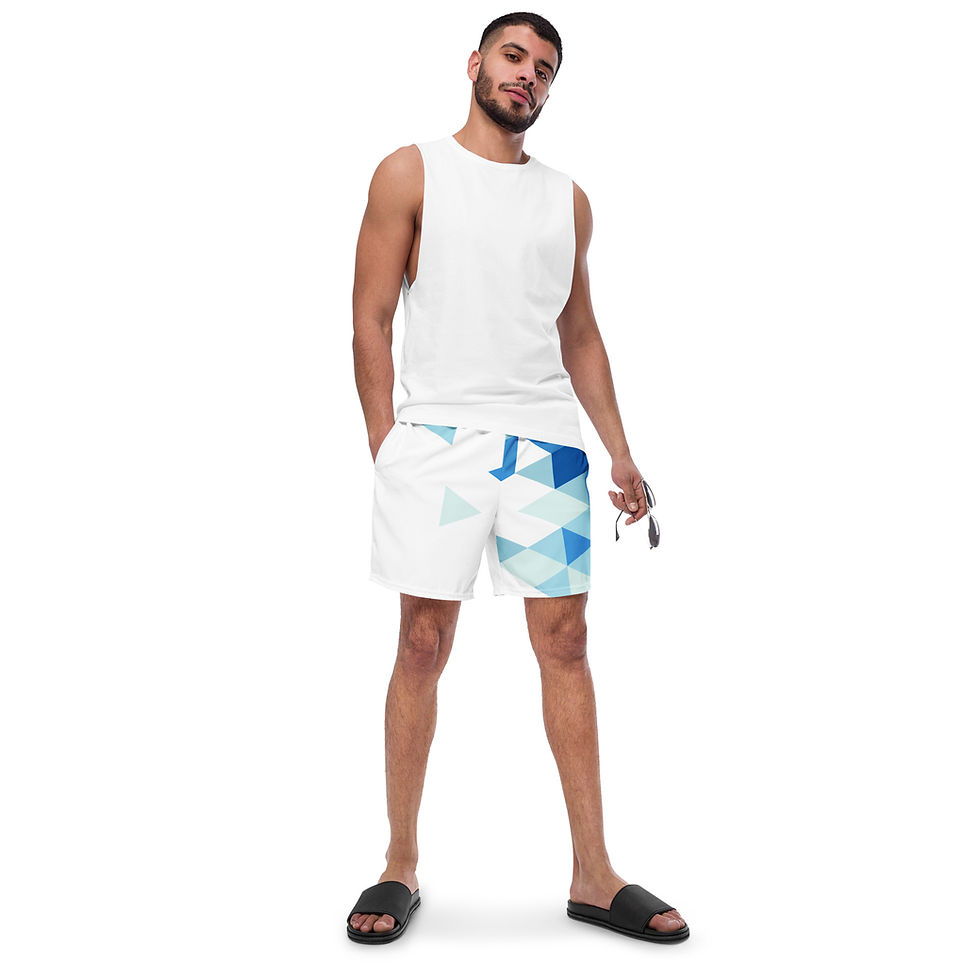Thumbnail: Superhuman Essentials Men's Swim Trunks (Crystal Clear)