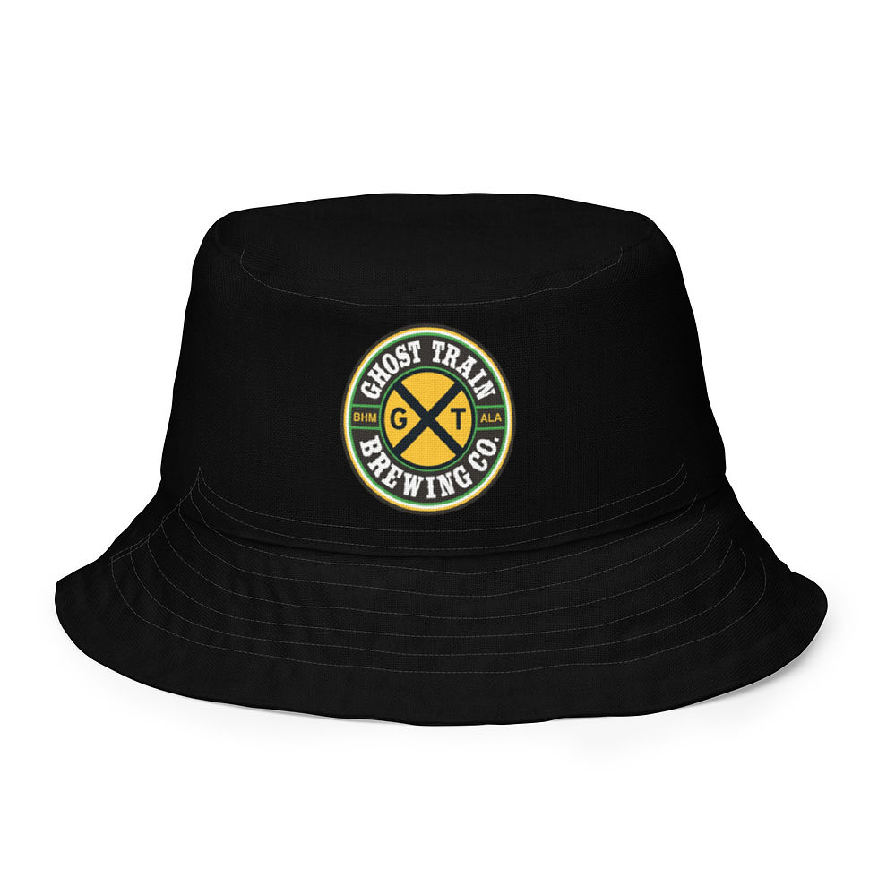 Thumbnail: Ghost Train Brewing Company Bucket Hat (Reversible; Unisex; Black/Gray; Logo)