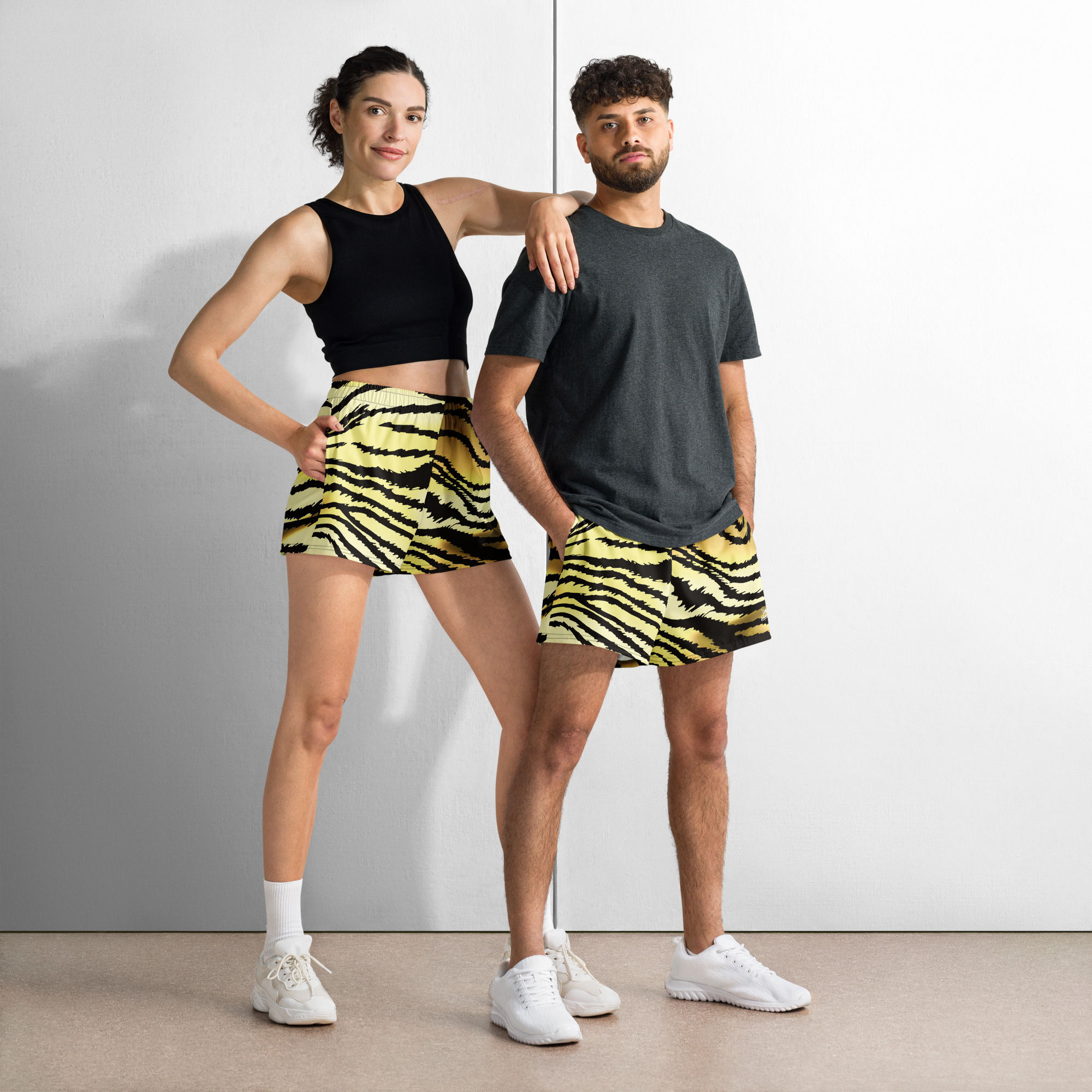 Rockstar Essentials Athletic Shorts (Unisex; Tiger Style 2)