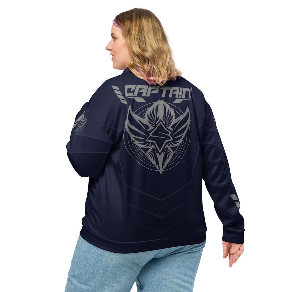 Thumbnail: Superhuman Essentials Bomber Jacket Liner Zip Sweater (Unisex; Captain 2; Navy)
