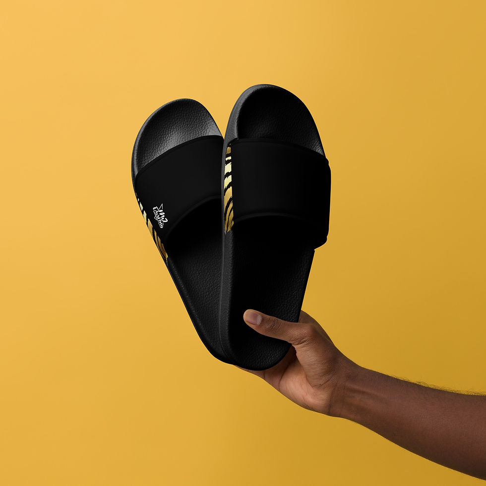 Thumbnail: Rockstar Essentials Men’s Slides (Tiger Style 2/Black)