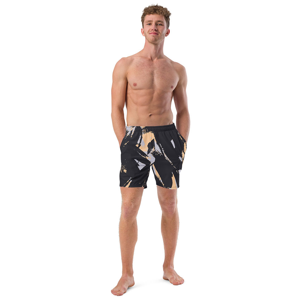 Thumbnail: Rockstar Essentials Men's Swim Trunks (Brush Strokes)