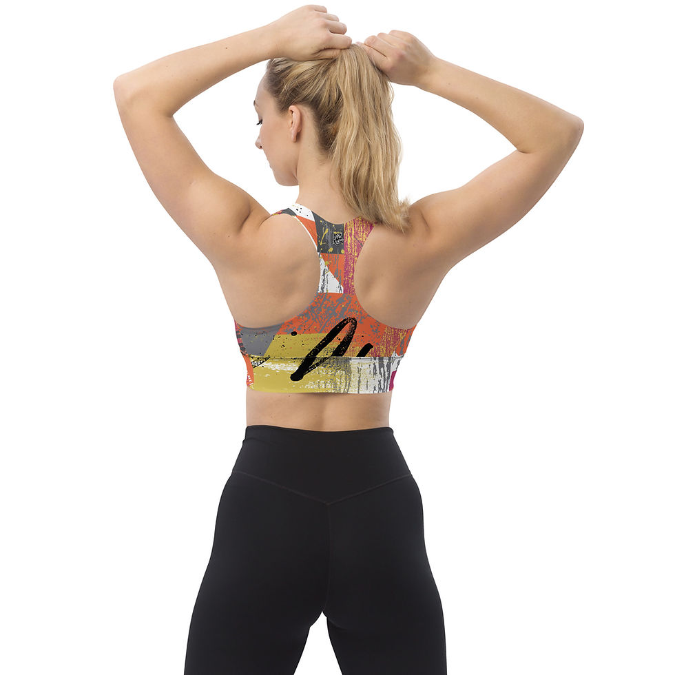 Thumbnail: Rockstar Essentials Women’s Longline Sports Bra/Top (Stroke Of Brilliance)