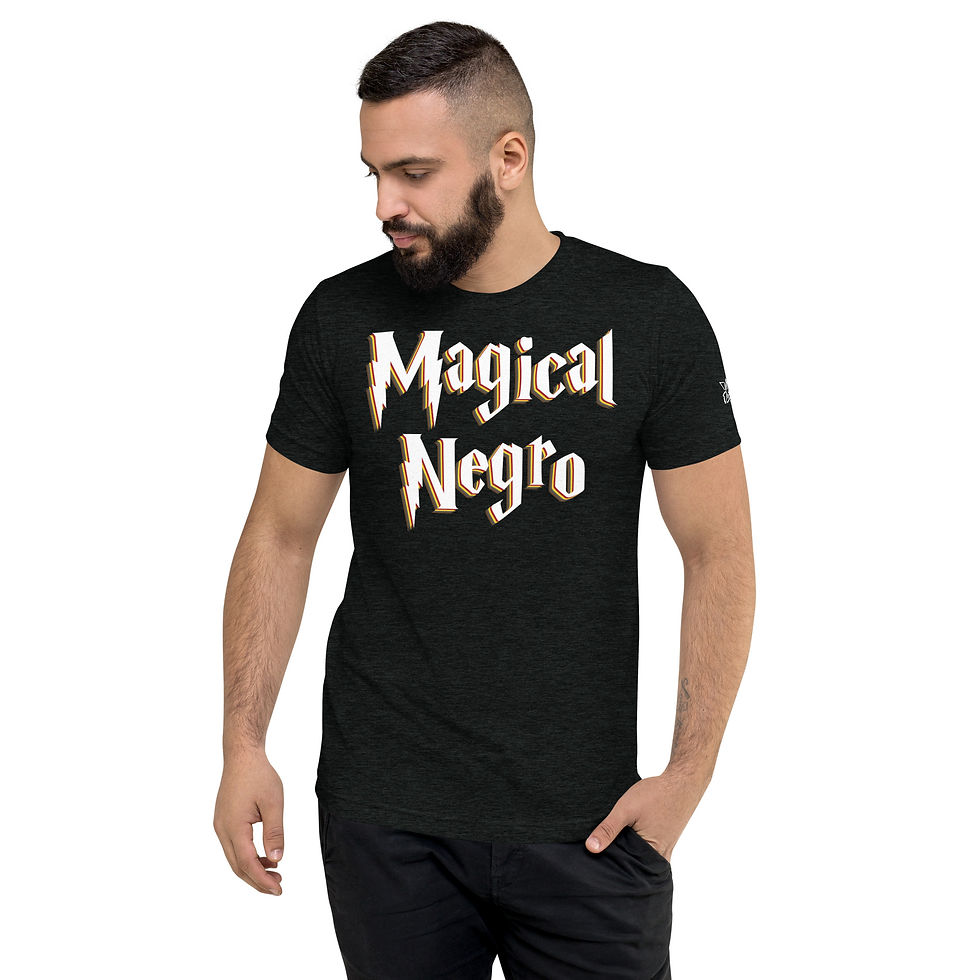 Thumbnail: Rockstar Essentials Short Sleeve T-Shirt (Unisex; Afropunk; Magical Negro)