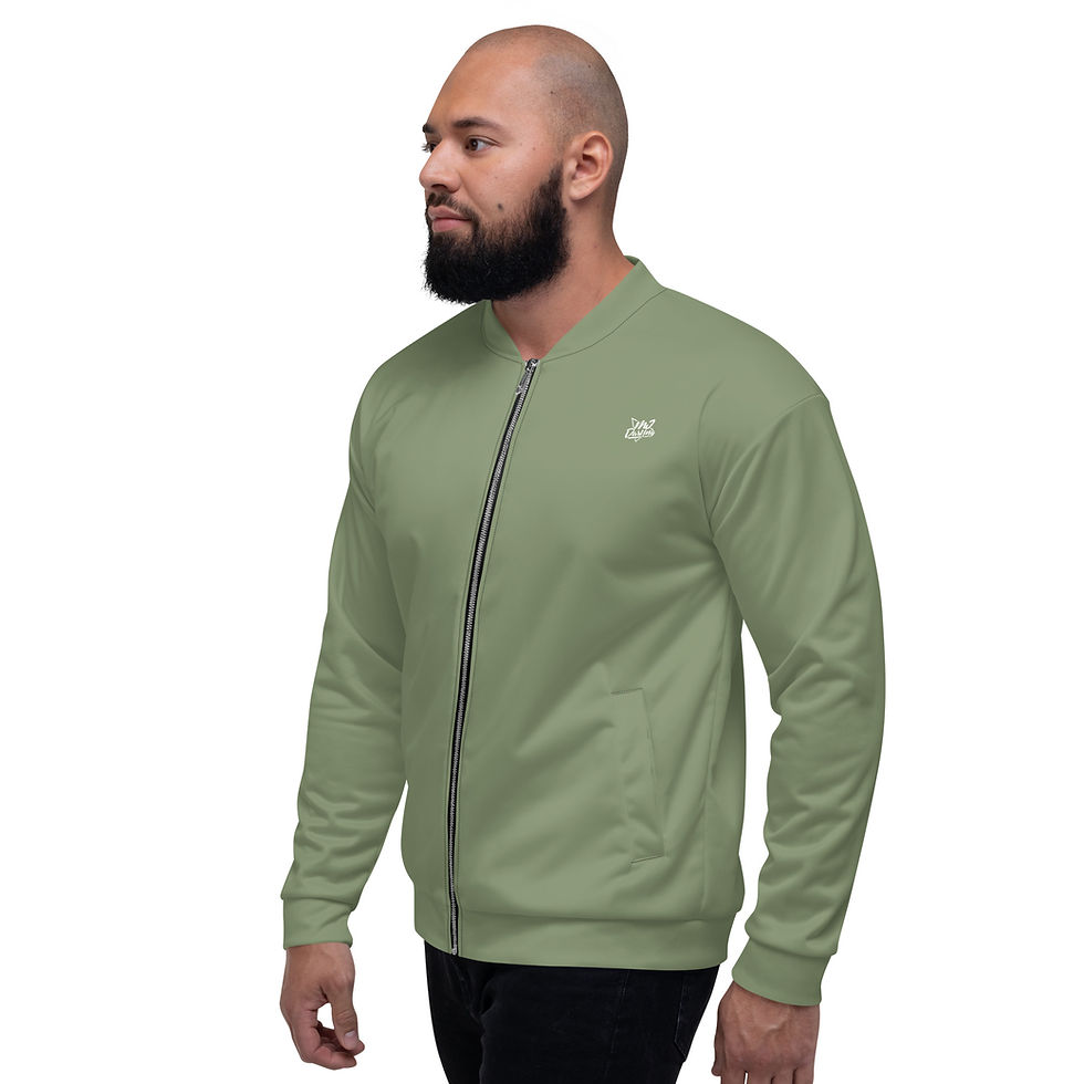 Thumbnail: Classic Essentials Bomber Jacket Liner Zip Sweater (Unisex; Fatigues)