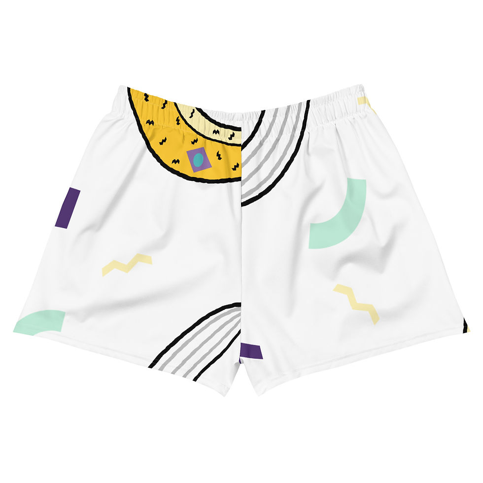 Thumbnail: Rockstar Essentials Athletic Shorts (Unisex; Go Bananas; White)