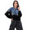 Thumbnail: Superhuman Essentials Women's Cropped Windbreaker (Paladin; Super Blue/Black)