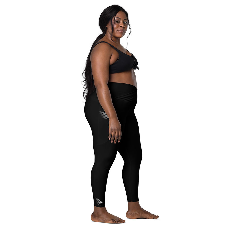 Thumbnail: Superhuman Essentials Women’s Crossover Leggings w/ Pockets (Paladin; Black)