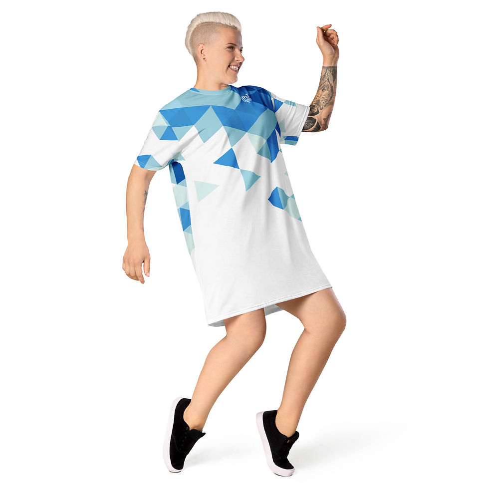Thumbnail: Superhuman Essentials Women’s T-Shirt Dress (Crystal Clear)