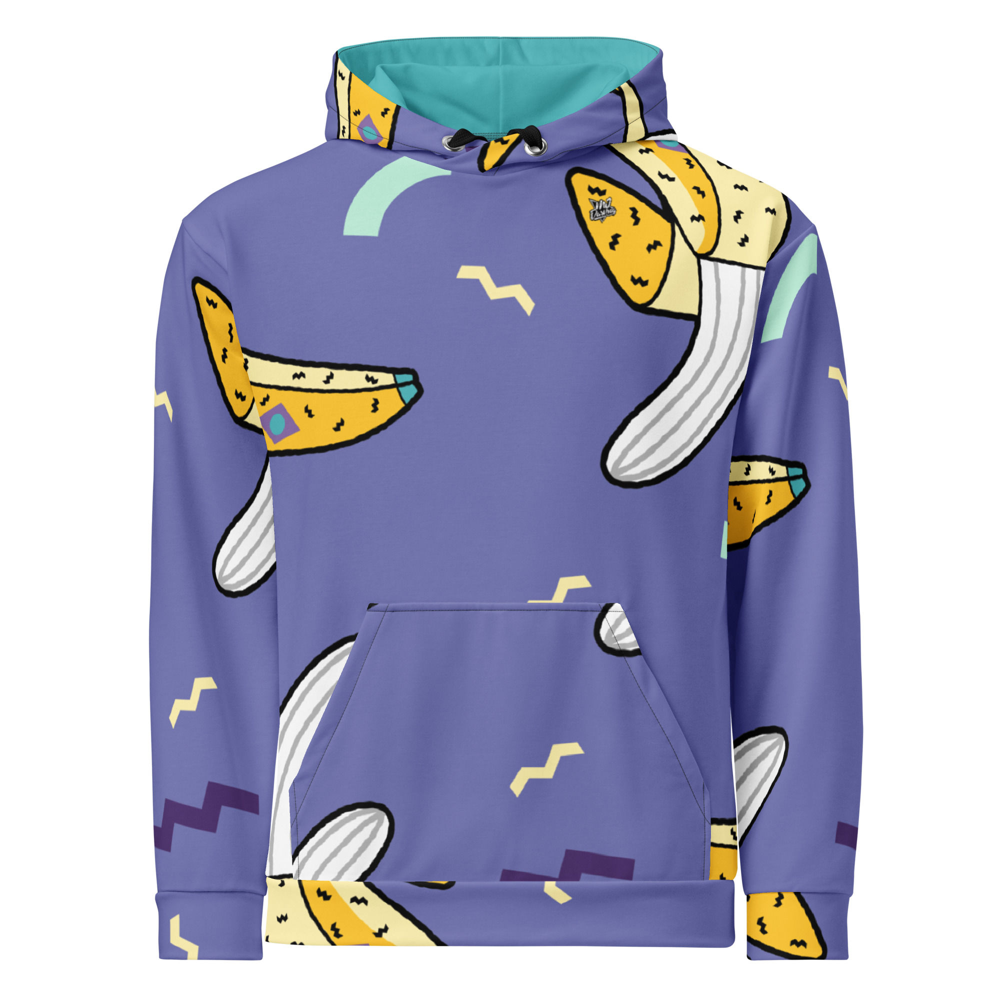 Rockstar Essentials Pullover Hoodie (Unisex; Go Bananas; Blue)