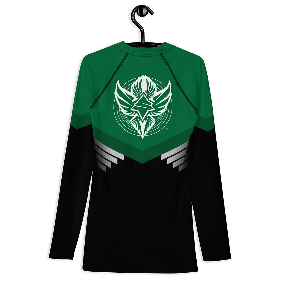 Thumbnail: Superhuman Essentials Men's Rash Guard (Paladin; Emerald/Black)