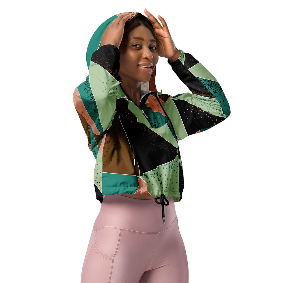 Thumbnail: Rockstar Essentials Women’s Cropped Windbreaker (Patchwerk)