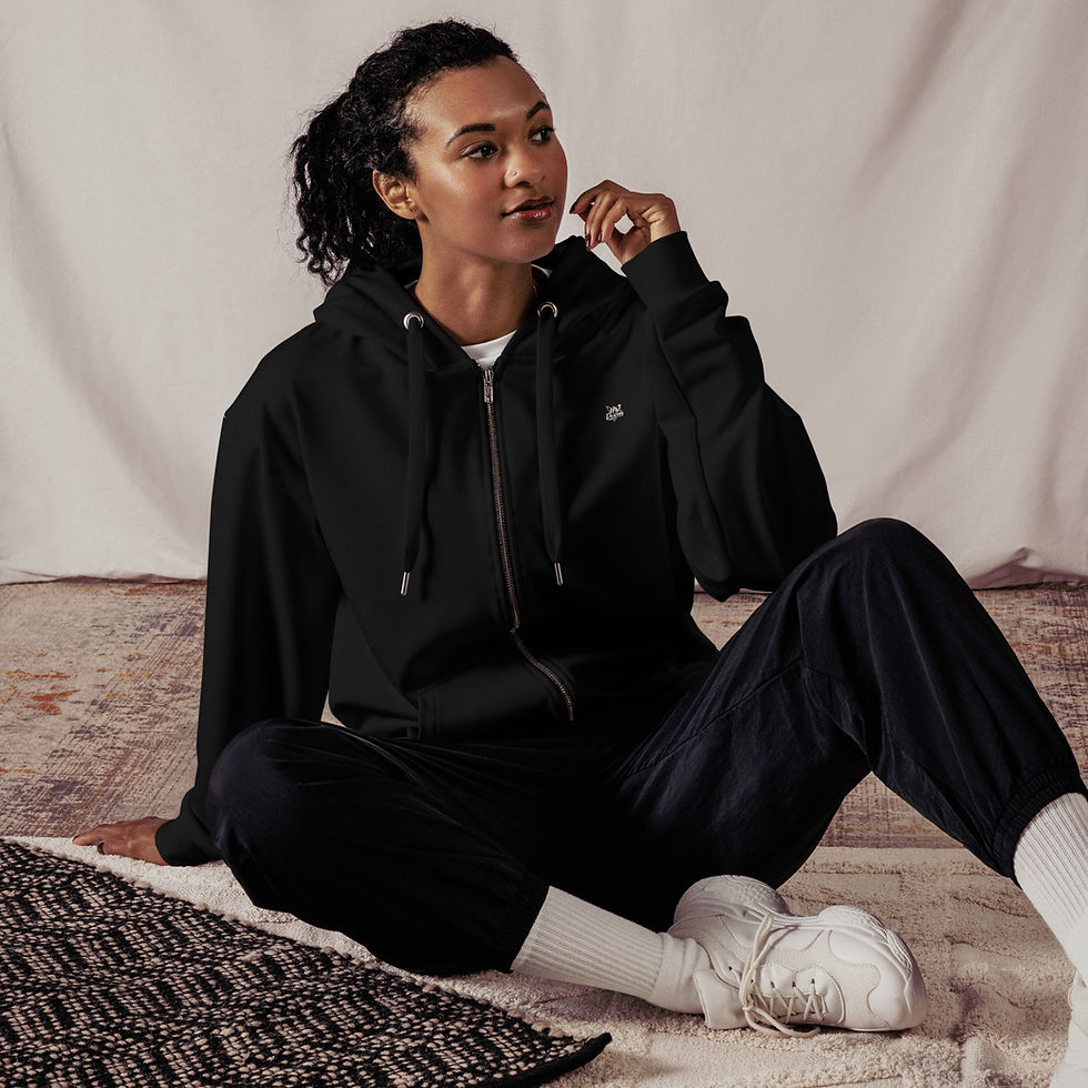Thumbnail: Classic Essentials Zip Hoodie (Unisex; Black)