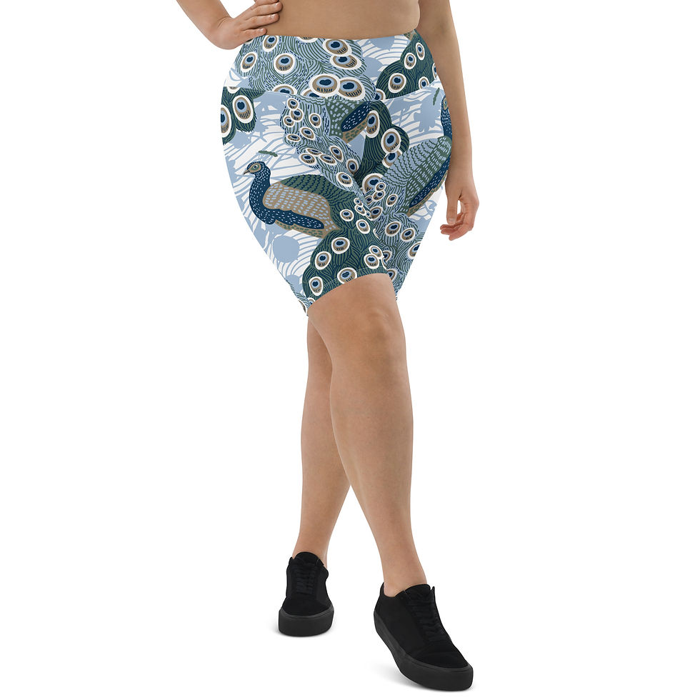 Thumbnail: Classic Essentials Women's Biker Shorts (Peacock)