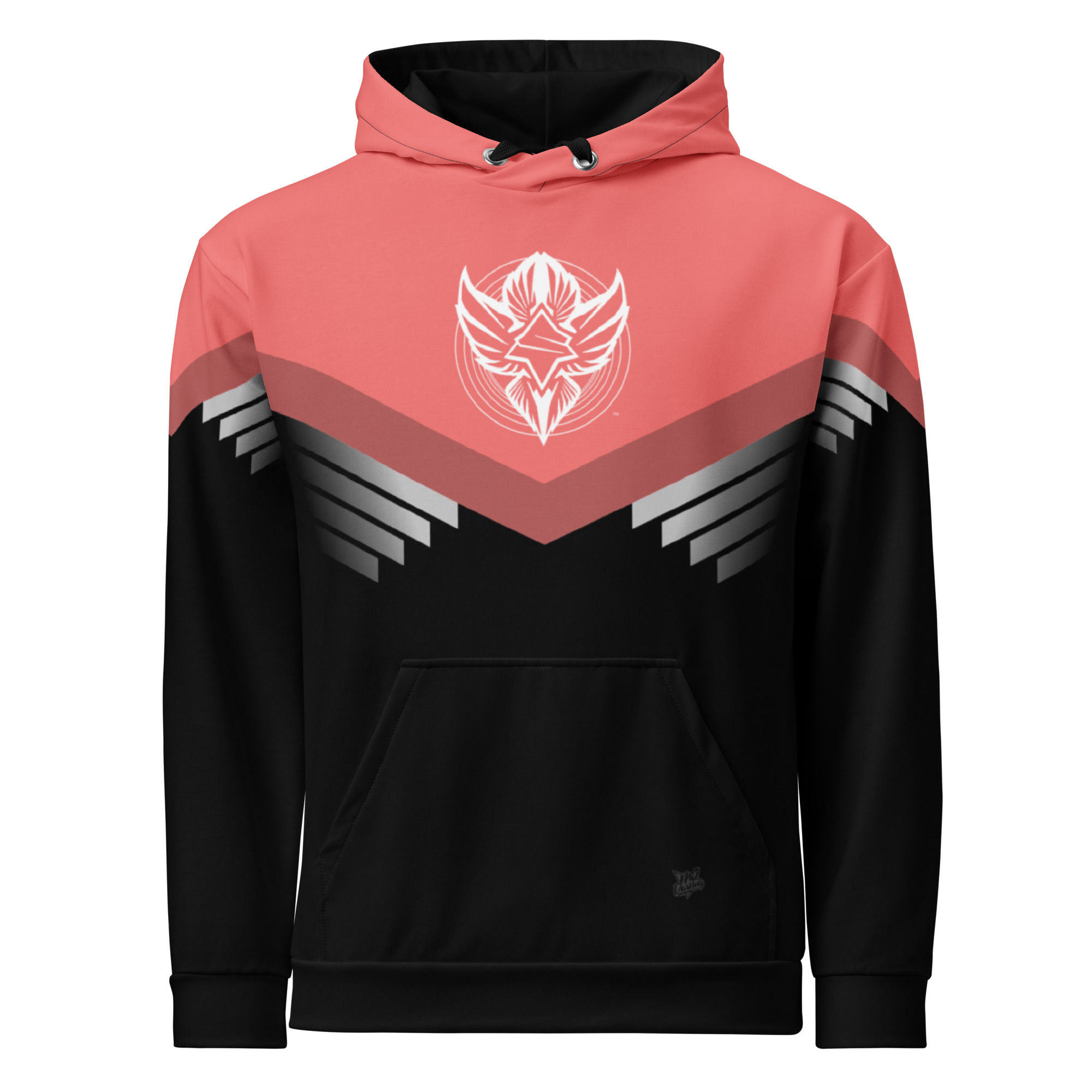 Superhuman Essentials Pullover Hoodie (Unisex; Paladin; Salmon/Black)