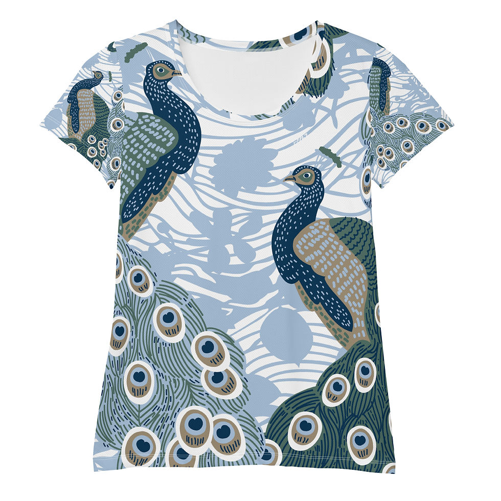 Thumbnail: Classic Essentials Women's Athletic T-Shirt (Peacock)