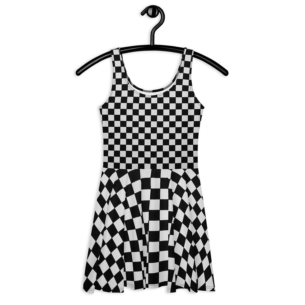 Thumbnail: Rockstar Essentials Women’s A-Line Skater Sun Dress (Punk; SHARP)
