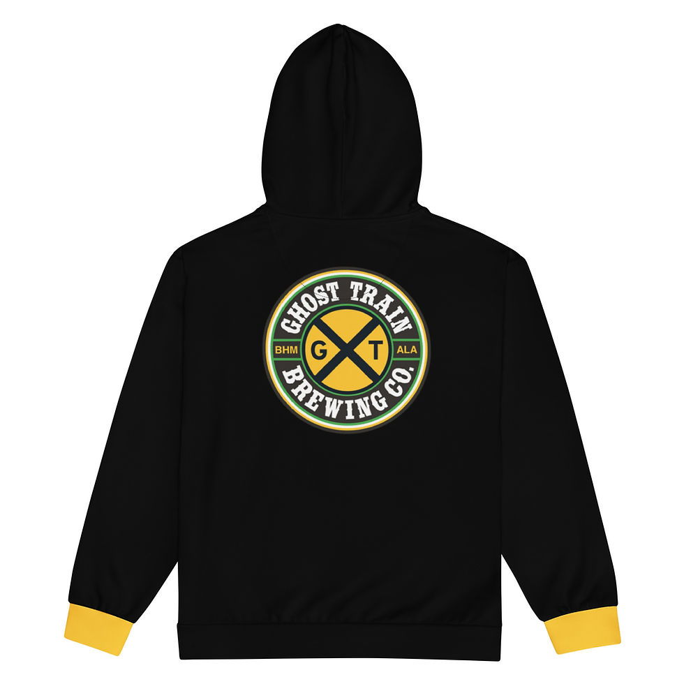 Thumbnail: Ghost Train Brewing Company Zip Hoodie (Unisex; Black; Logo-B)