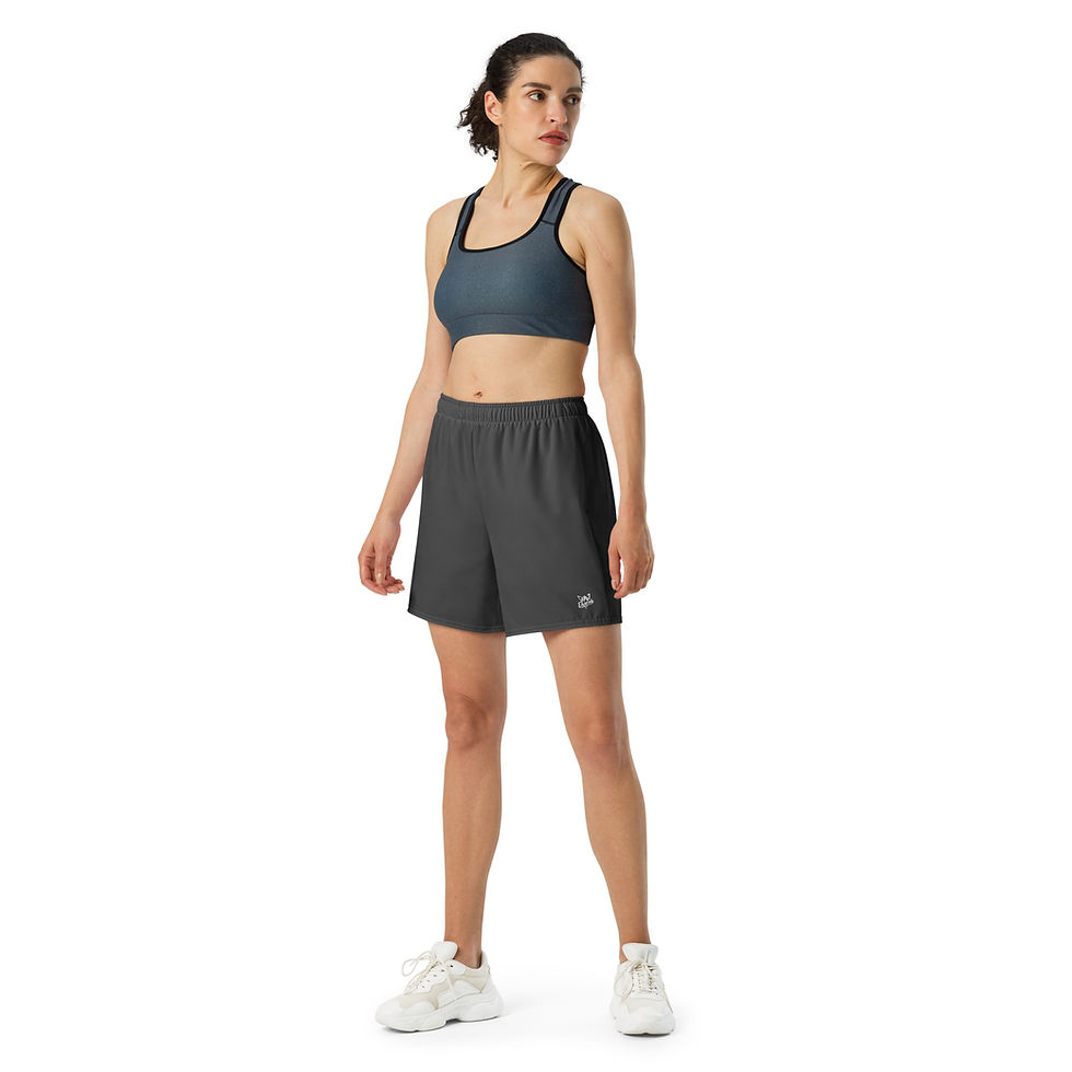 Thumbnail: Classic Essentials Athletic Shorts (Unisex; Long; Gunmetal)