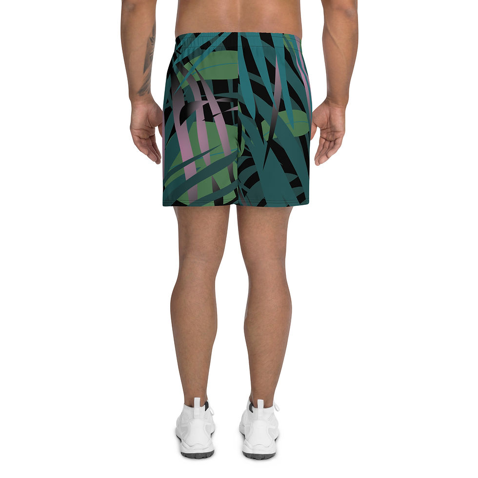Thumbnail: Rockstar Essentials Athletic Shorts (Unisex; Long; Jungle Heat)
