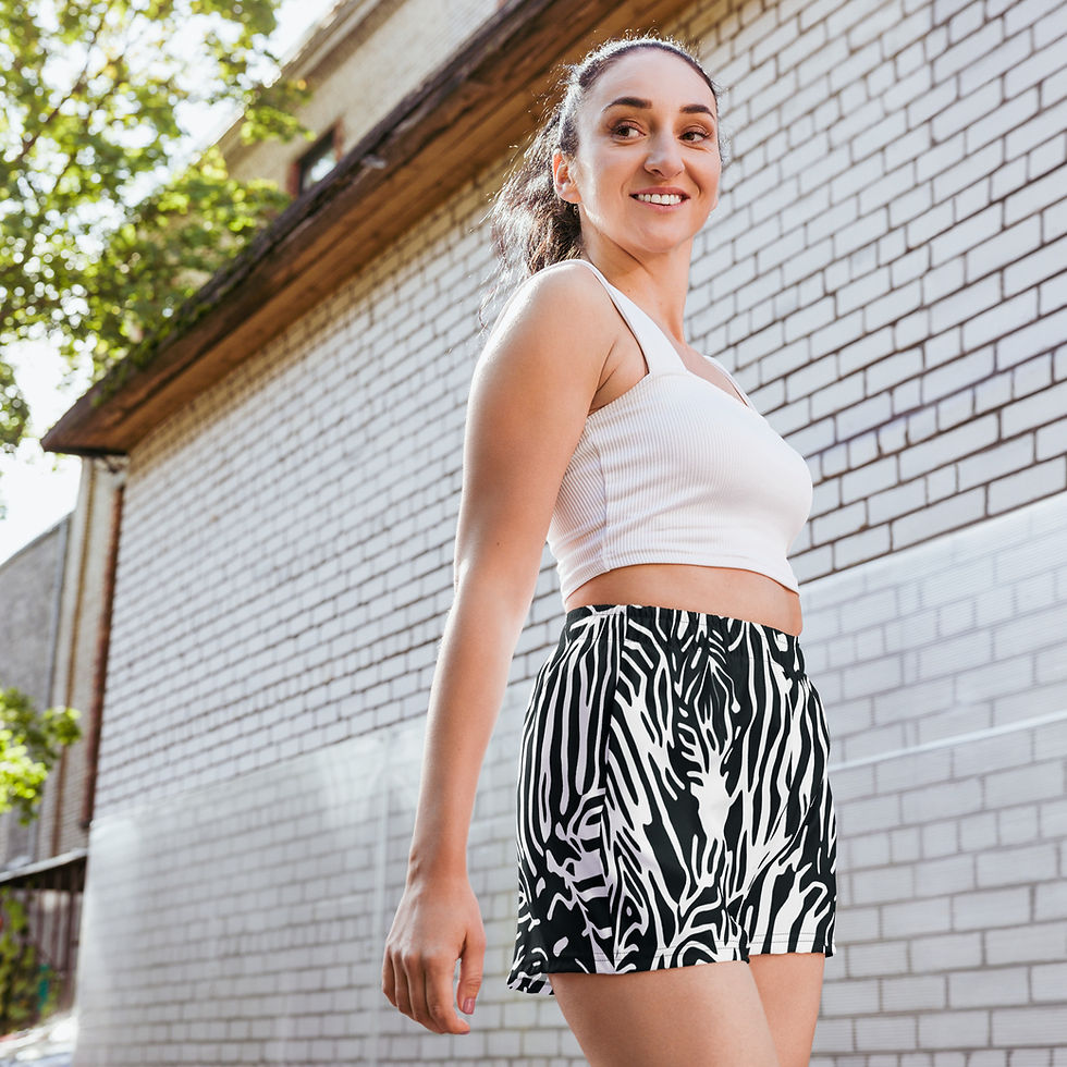 Thumbnail: Rockstar Essentials Athletic Shorts (Unisex; Zebra 2)