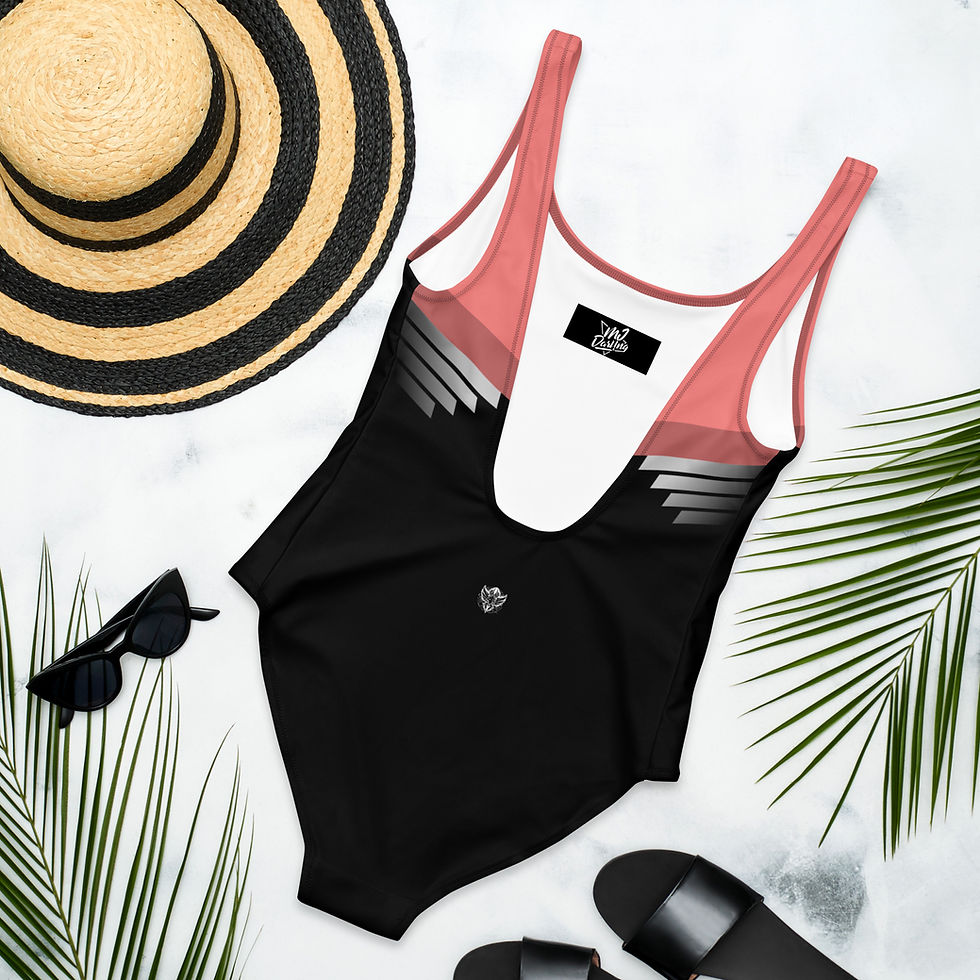 Thumbnail: Superhuman Essentials Women's One-Piece Swimsuit (Paladin; Salmon/Black)