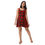 Thumbnail: Rockstar Essentials Women’s A-Line Skater Sun Dress (Punk; Duncan; Red)