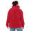 Thumbnail: Classic Essentials Pullover Hoodie (Unisex; Red; White Stitch)