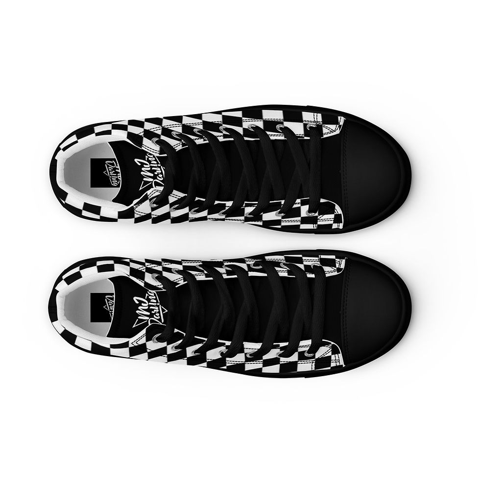 Thumbnail: Rockstar Essentials Women’s High-Top Canvas Sneakers (Punk; SHARP/Black)
