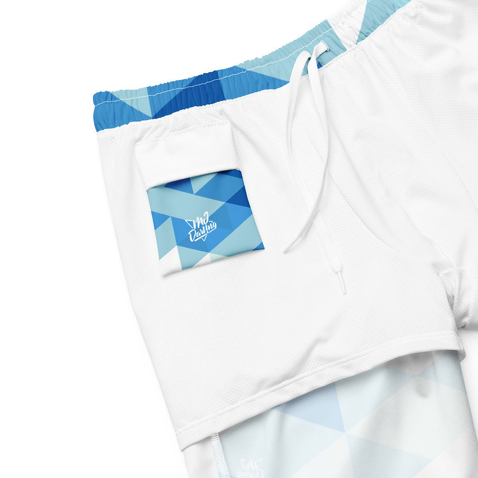 Thumbnail: Superhuman Essentials Men's Swim Trunks (Crystal Clear)