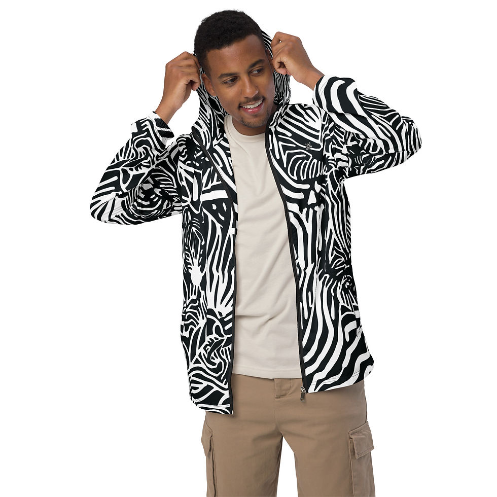 Thumbnail: Rockstar Essentials Men’s Windbreaker (Zebra 2)