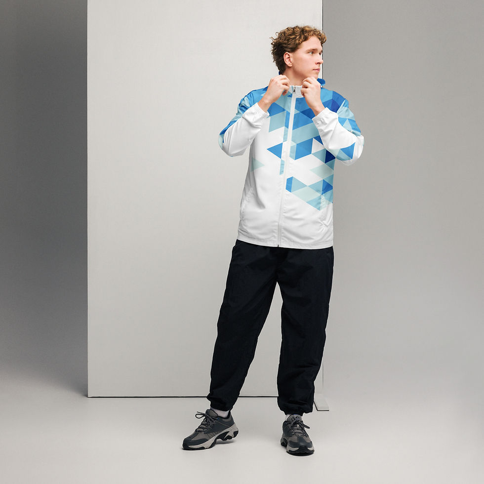 Thumbnail: Superhuman Essentials Men’s Windbreaker (Crystal Clear)