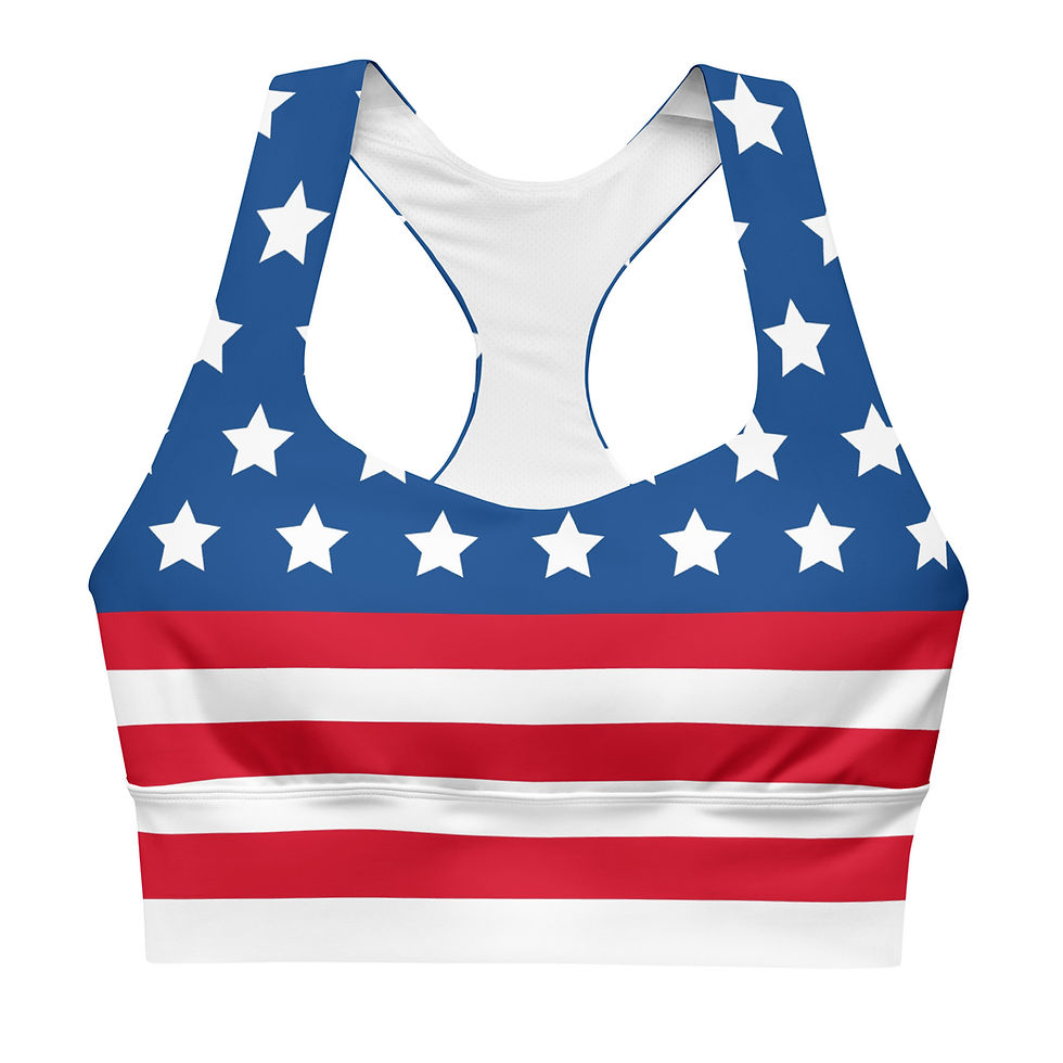 Thumbnail: Rockstar Essentials Women’s Longline Sports Bra/Top (Americana)